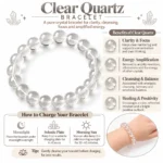 Natural Clear Quartz Crystal Bracelet for Men & Women | Pure Gems World - Image 5
