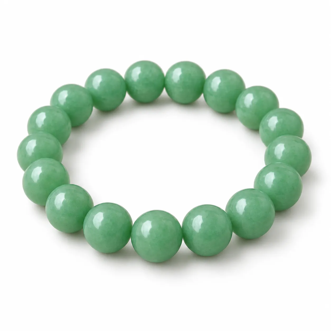 Natural Green Aventurine Crystal Bracelet for Men & Women Online Natural Green Aventurine Crystal Bracelet for men and women featuring polished green round gemstone beads in 8mm and 10mm sizes with a comfortable stretchable design.