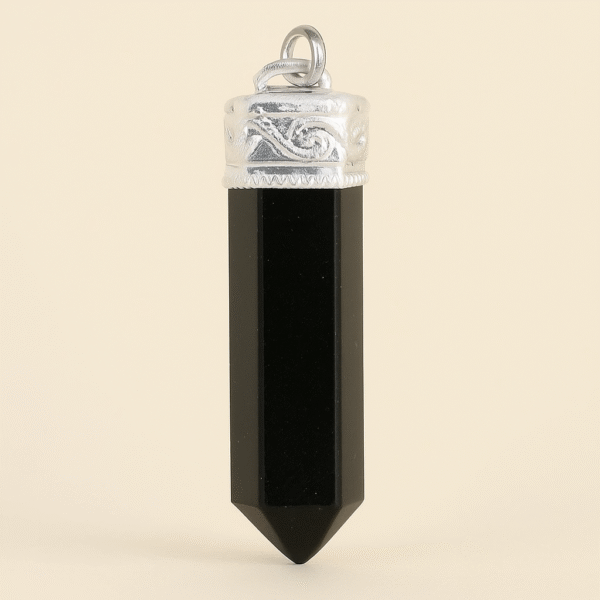 Black Obsidian Pendant (Pencil Pendant)