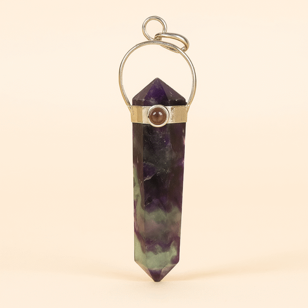Multi Fluorite Pendant (Pencil Pendant)