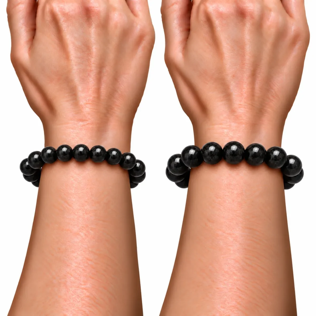 Natural Black Tourmaline Crystal Bracelet for Men & Women Online - Image 4