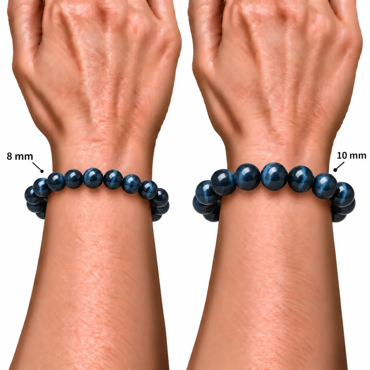 Natural Blue Tiger Eye Crystal Bracelet for Calmness & Confidence - Image 4