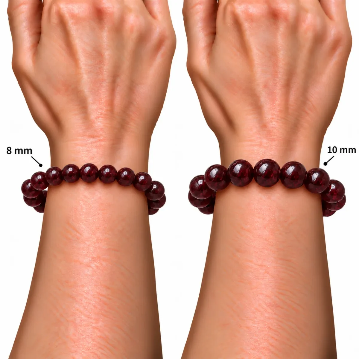 Natural Garnet Crystal Bracelet for Men & Women - Image 5
