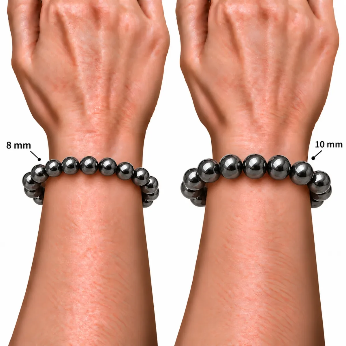 Natural Hematite Crystal Bracelet for Grounding & Meditation - Image 5