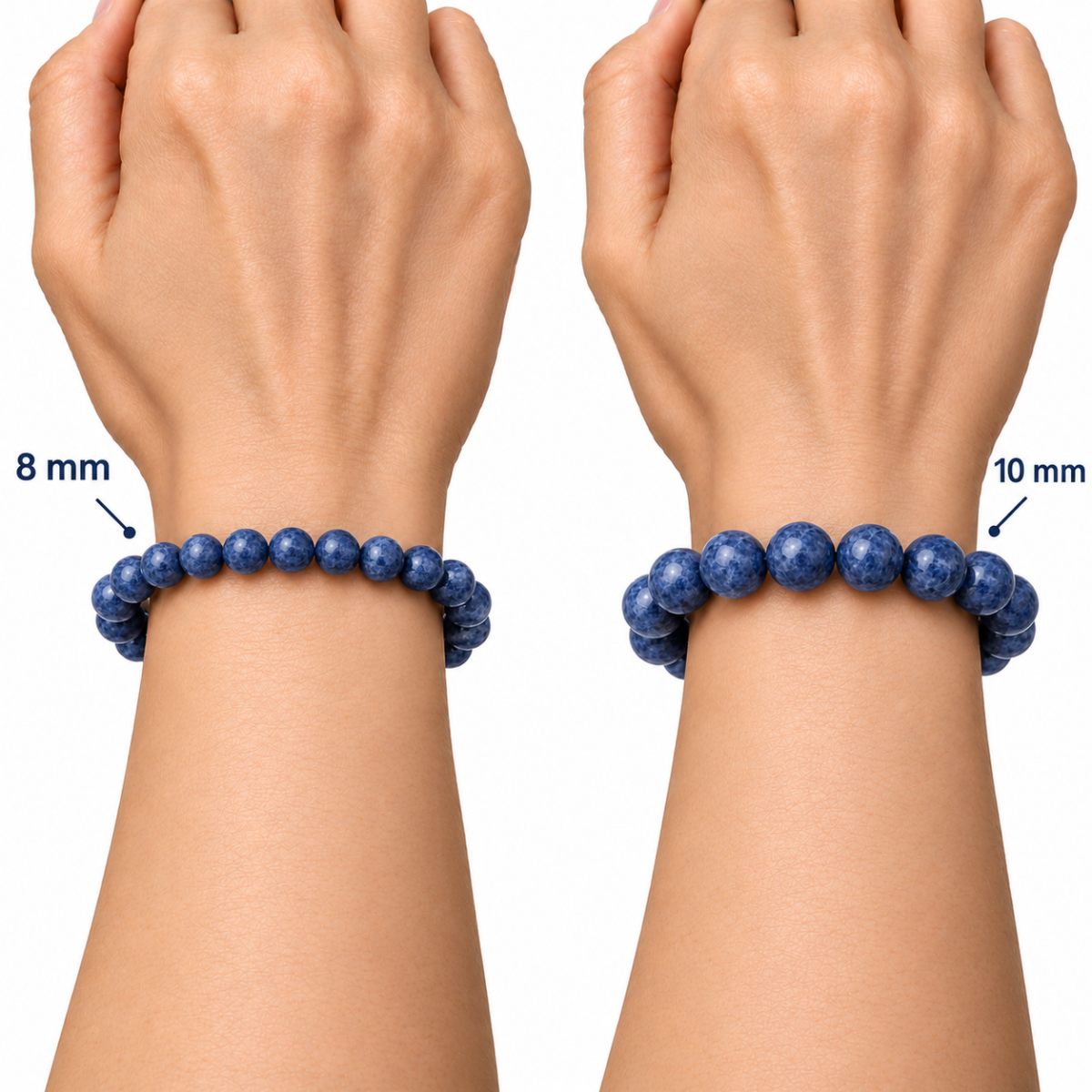 Natural Sodalite Crystal Bracelet – Spiritual & Meditation Bracelet - Image 5
