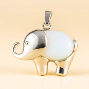 Opalite-Elephant-Pendant