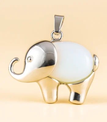 Opalite-Elephant-Pendant