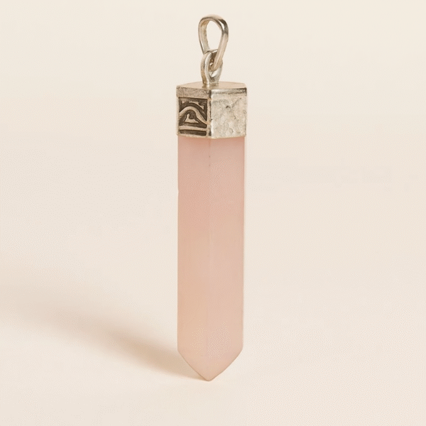 Rose Quartz Pendant (Pencil Pendant)