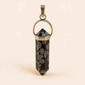 Snowflake Obsidian Pendant (Pencil Pendant)