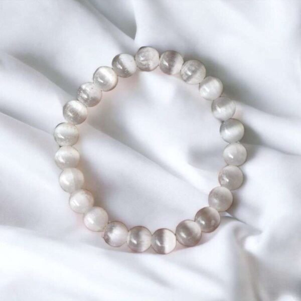 selenite bracelet