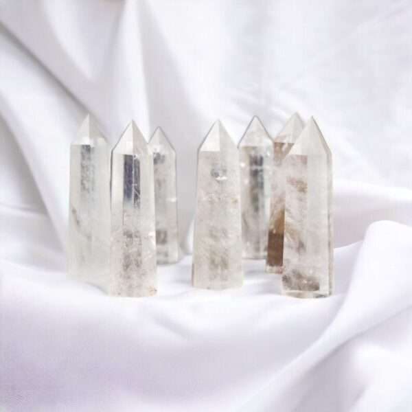 Clear Quartz Pointing Tower