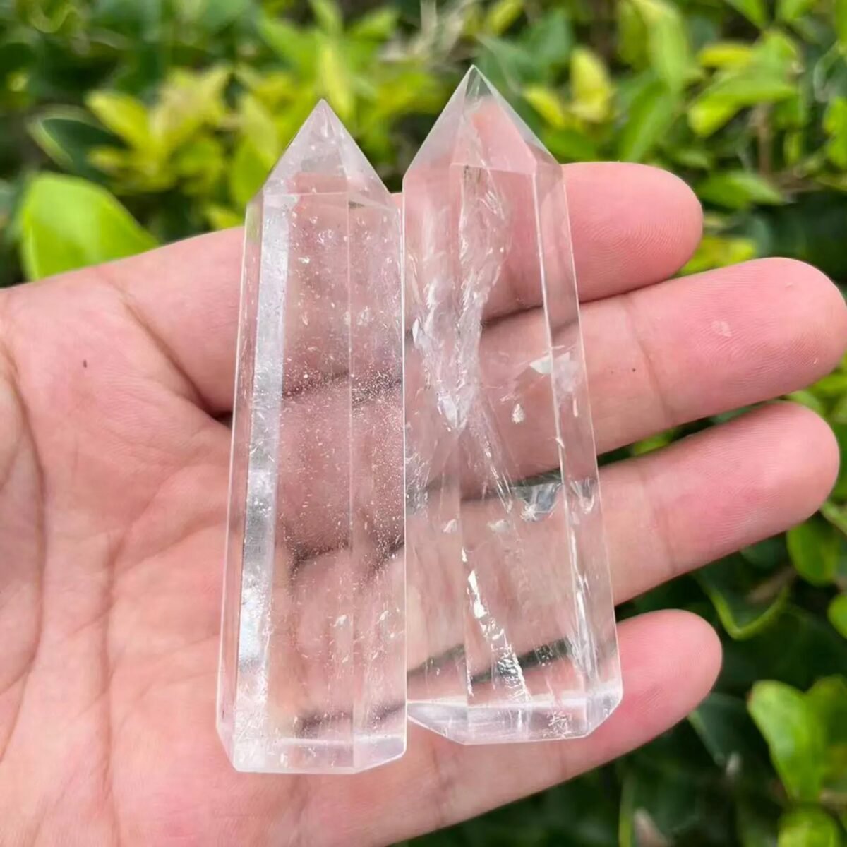 Clear Quartz Pointing Tower