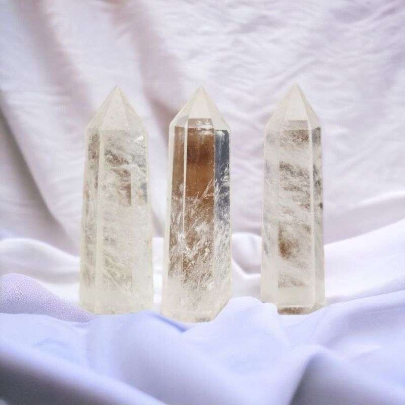 Clear Quartz Pointing Tower