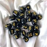 Black Obsidian Rune Stones