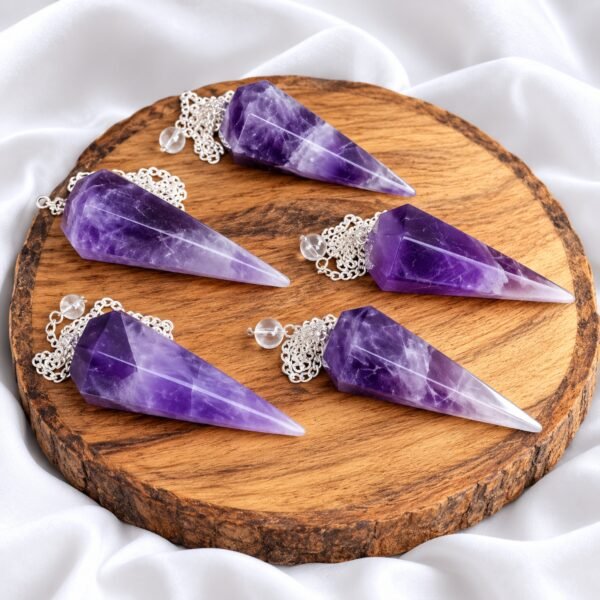 Natural Amethyst Pendulum Crystal