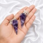 Natural Amethyst Pendulum Dowser 35–45mm | GTI Certified Purple Crystal - Image 2