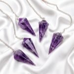 Natural Amethyst Pendulum Dowser 35–45mm | GTI Certified Purple Crystal - Image 3