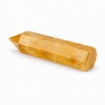 3 inch natural Citrine crystal pencil tower with golden yellow color and pointed tip