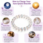 Natural Aura Quartz Crystal Bracelet – Positive Energy, Calmness & Spiritual Harmony - Image 4