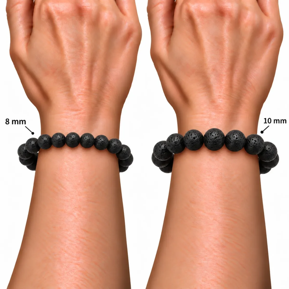 Natural Lava Stone Crystal Bracelet for Men & Women Online - Image 5
