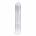 Selenite Crystal Pencil Tower – Natural White Selenite Healing Crystal Point