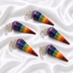 Seven Chakra Dowser Pendulum ā GTI Certified Spiritual Crystal for Meditation, Intuition & Intention Setting - Image 3