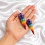 Seven Chakra Dowser Pendulum ā GTI Certified Spiritual Crystal for Meditation, Intuition & Intention Setting - Image 2
