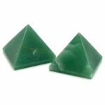 GTI Certified Green Aventurine Pyramid crystal for good luck, emotional balance and positive energy