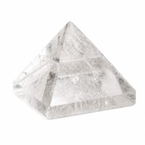Clear Quartz Pyramid GTI Certified crystal for meditation and positive energy