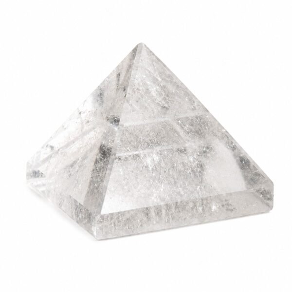Clear Quartz Pyramid GTI Certified crystal for meditation and positive energy