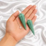 Natural Green Aventurine Dowser – GTI Certified Crystal for Positive Energy & Intention - Image 2