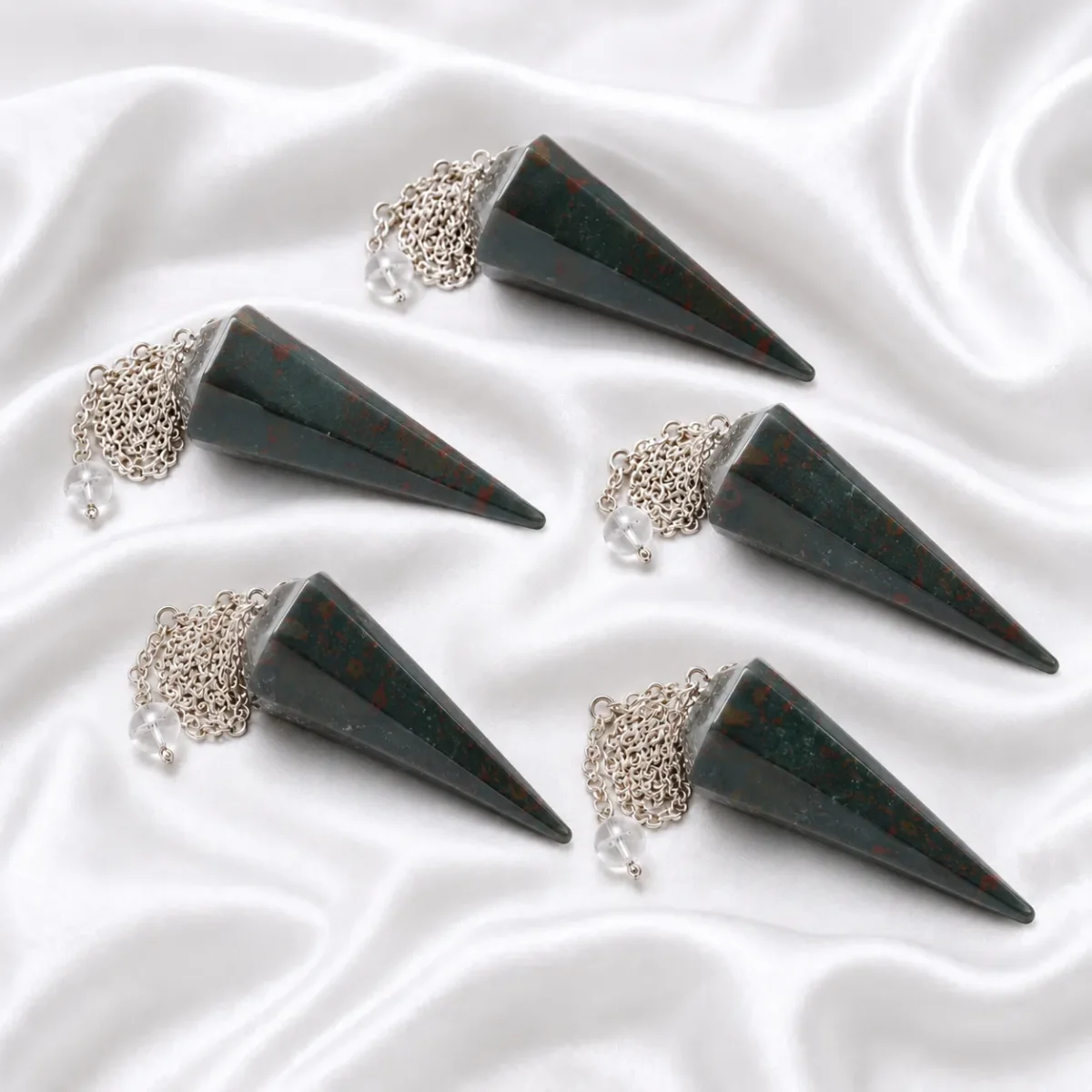 Natural Bloodstone Dowser 35–45mm | GTI Certified Crystal - Image 3