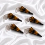 Natural Tiger Eye Dowser 35–45mm | GTI Certified Crystal - Image 3