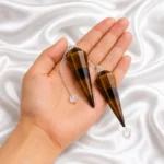 Natural Tiger Eye Dowser 35–45mm | GTI Certified Crystal - Image 2