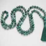 Moss Agate Mala