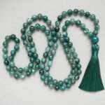 Moss Agate Mala