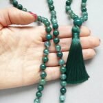 Moss Agate Mala