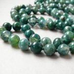 Moss Agate Mala