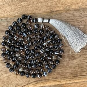 Black Agate Mala