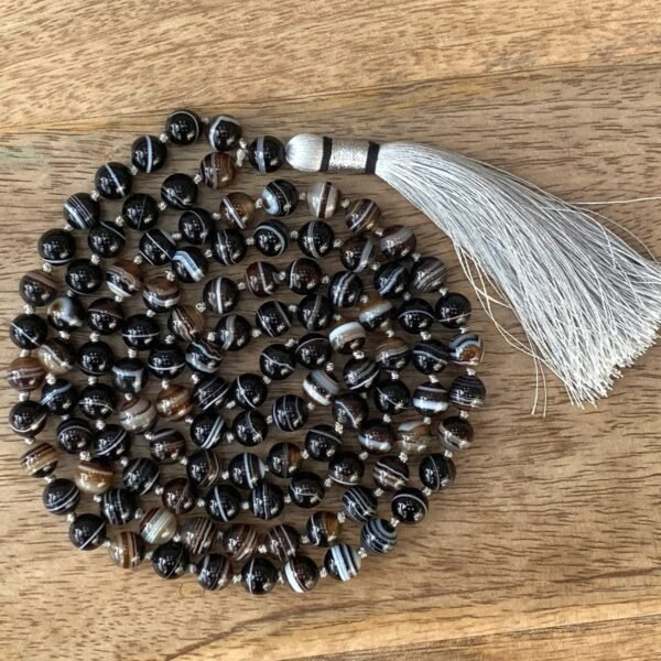 Black Agate Mala