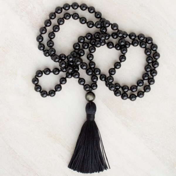 Black Obsidian Mala