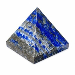 GTI Certified Lapis Lazuli Pyramid crystal for positive energy, strength and spiritual practices