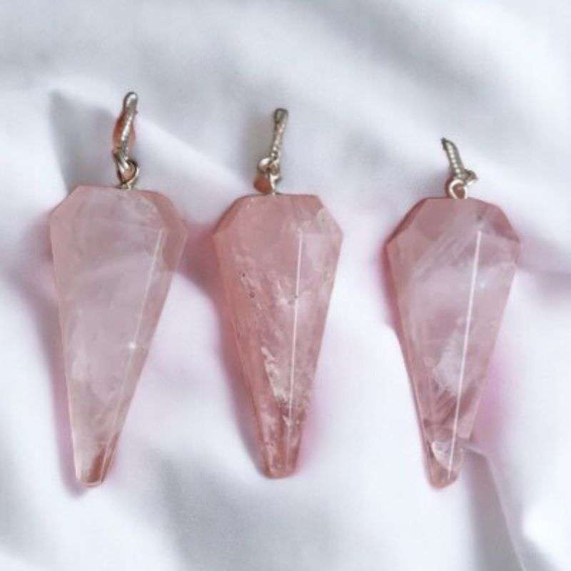 rose quartz dowser/pendulum