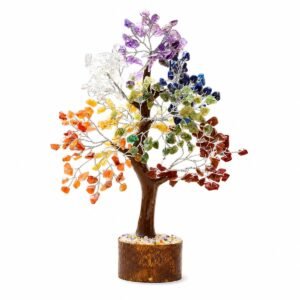 Seven Chakra Tree Crystal GTI Certified spiritual crystal for meditation and positive energy