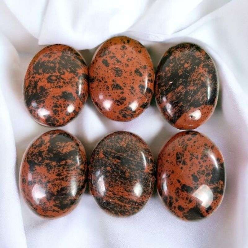 Mahogany Obsidian Palm Stone/Worry Stone