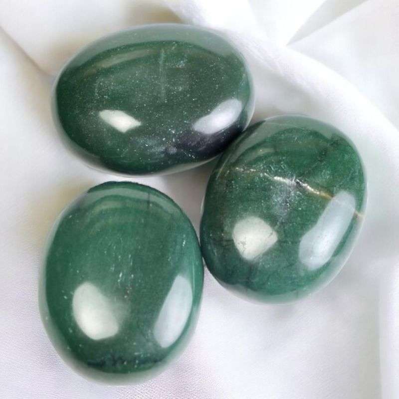 Green Jade Palm Stone/Worry Stone