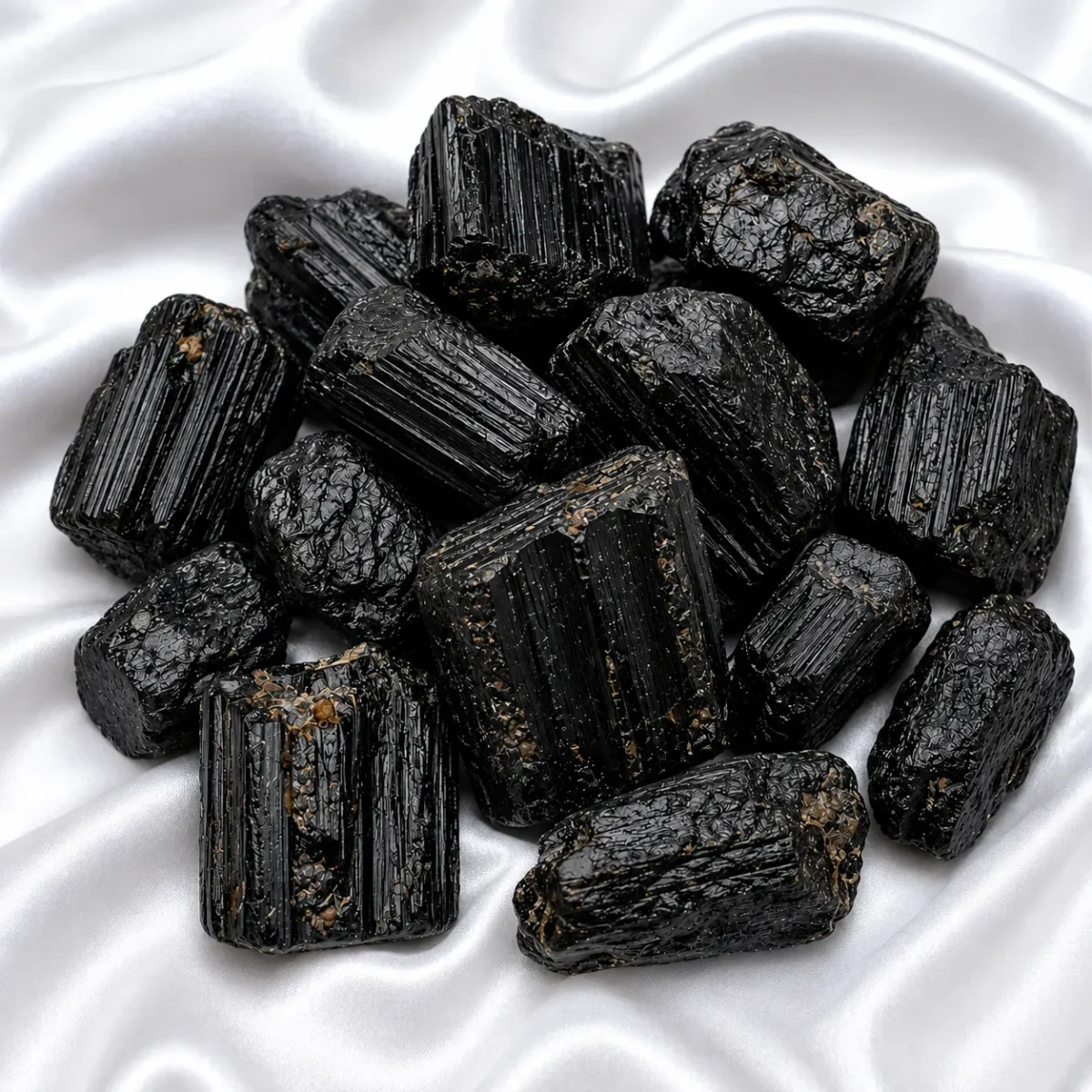 Black Tourmaline Rough Stones – GTI Certified Crystal for Protection & Positive Energy - Image 2