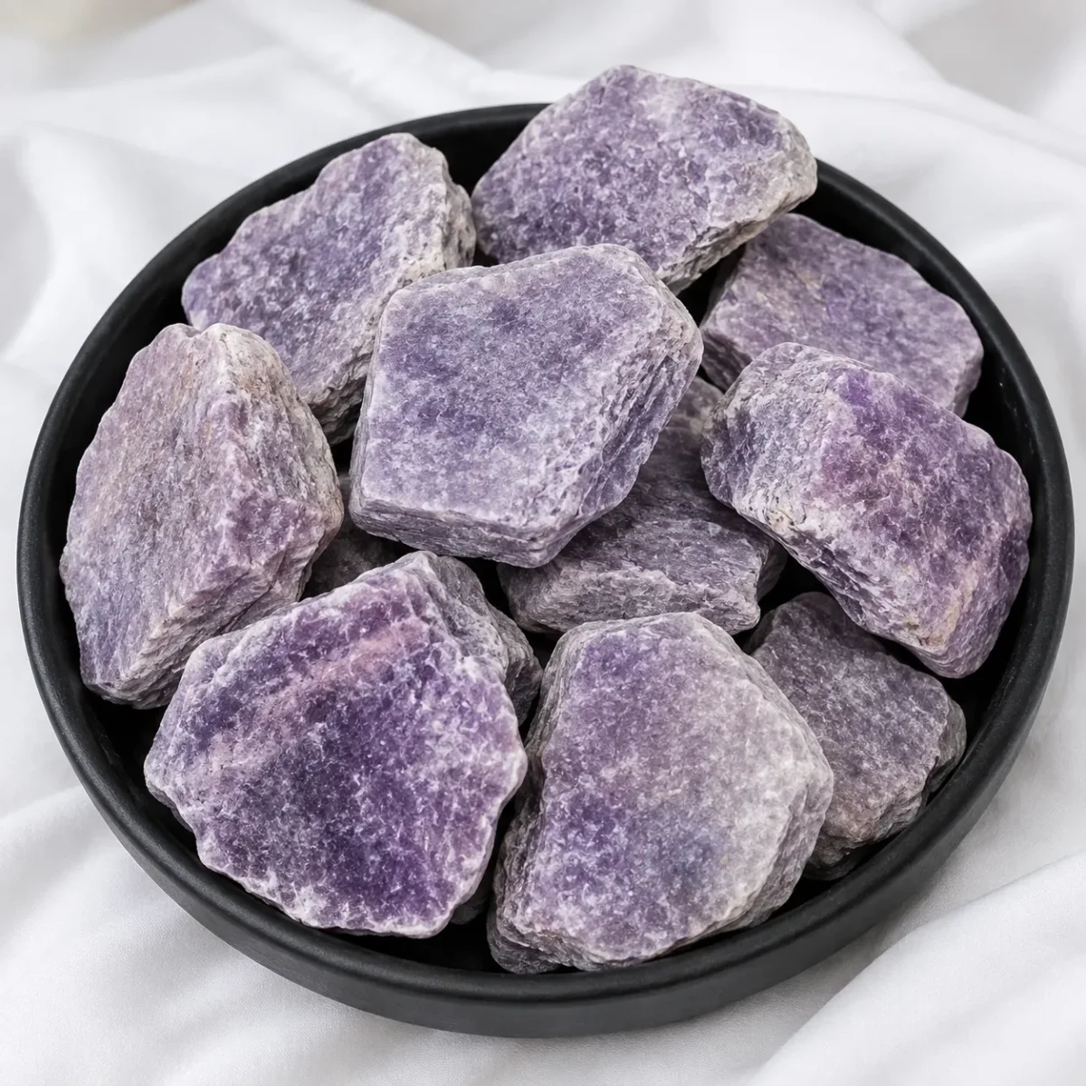 Lepidolite Rough Stones – GTI Certified Calming Crystal for Balance & Spiritual Awareness - Image 2