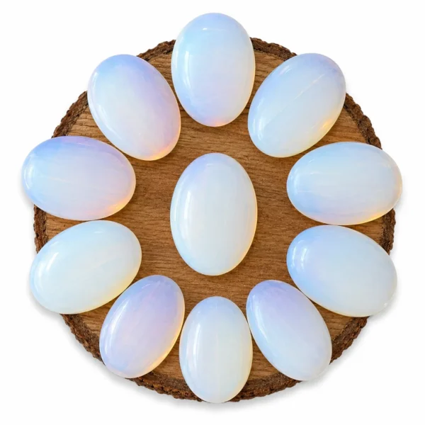 Opalite Palm Stone Worry Stone GTI Certified Crystal