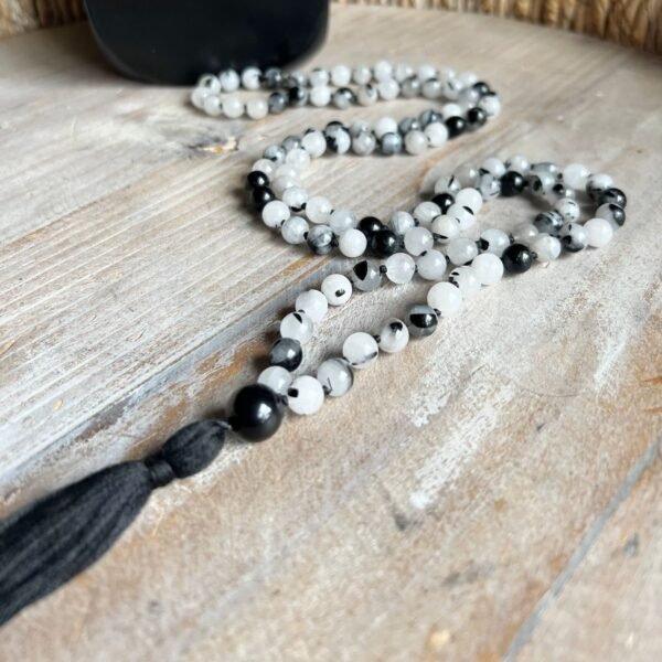 Rutile Quartz Mala